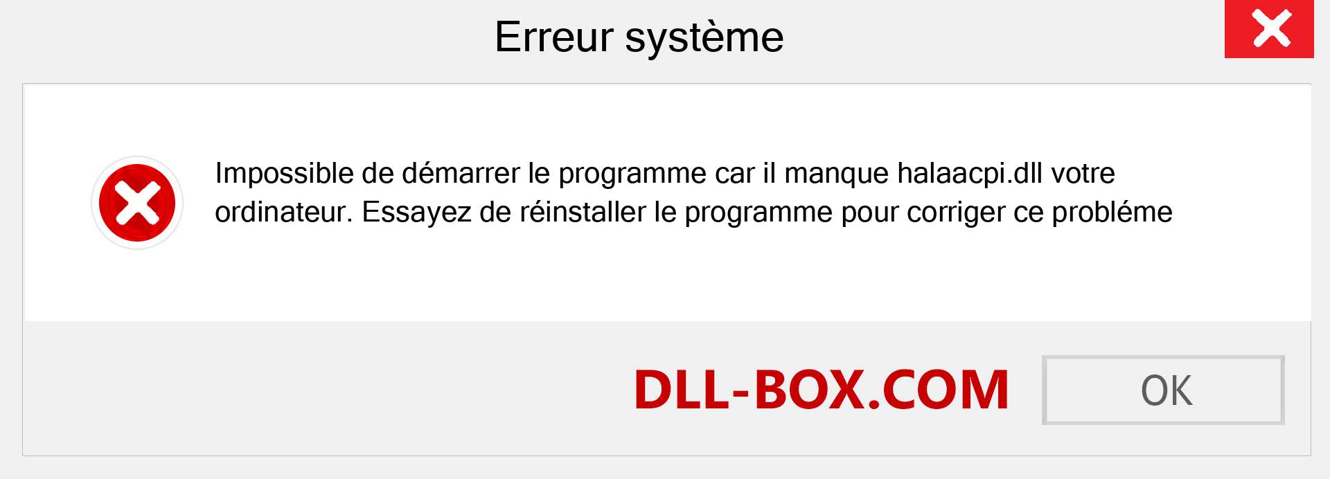 Le fichier halaacpi.dll est manquant ?. Télécharger pour Windows 7, 8, 10 - Correction de l'erreur manquante halaacpi dll sur Windows, photos, images